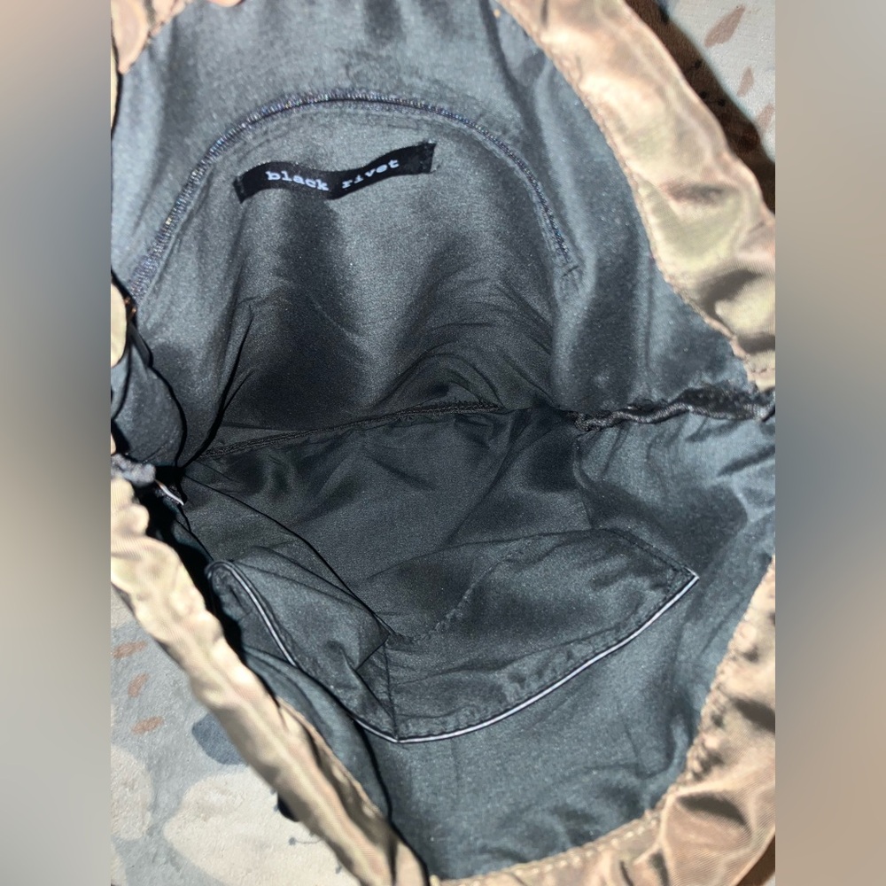 Black Rivet Nwot Drawstring Backpack - image 4